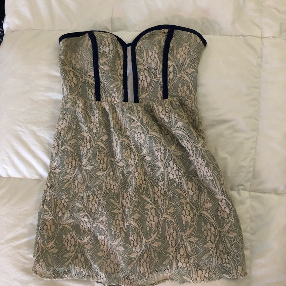 Urban Outfitters Sage Lace bustier dress